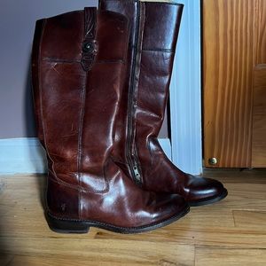 Frye Jayden Riding Boots - Cognac - Gently Worn -Size 7